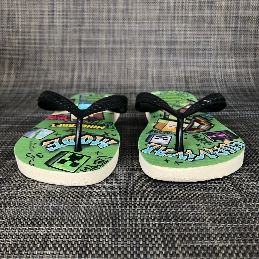 Havaianas 'Top Minecraft' Print Flip Flop Sandals Little Kids Size 11 - 12